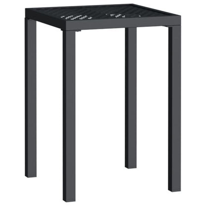 Gartentisch Anthrazit 50x50x72 cm Stahl