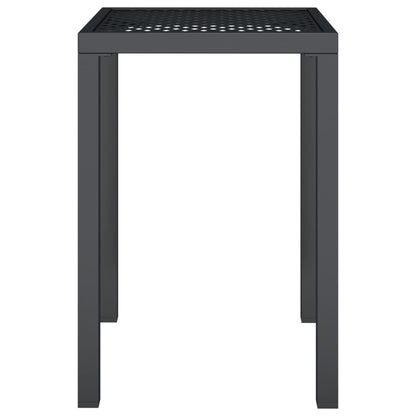 Gartentisch Anthrazit 50x50x72 cm Stahl