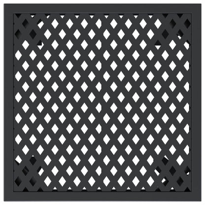 Gartentisch Anthrazit 50x50x72 cm Stahl