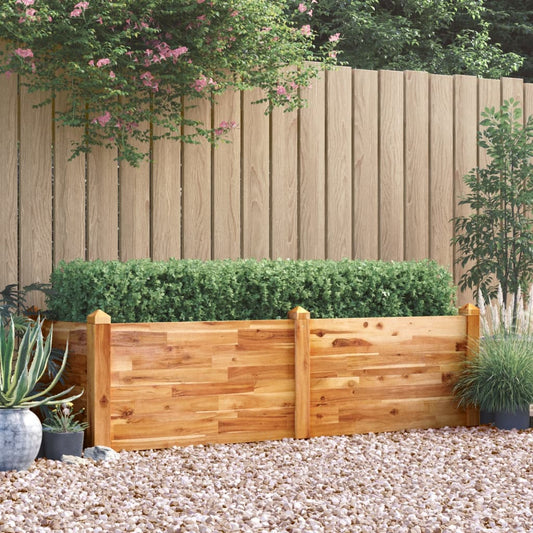 Jardinière surélevée 160x60x44 cm en bois d'acacia massif