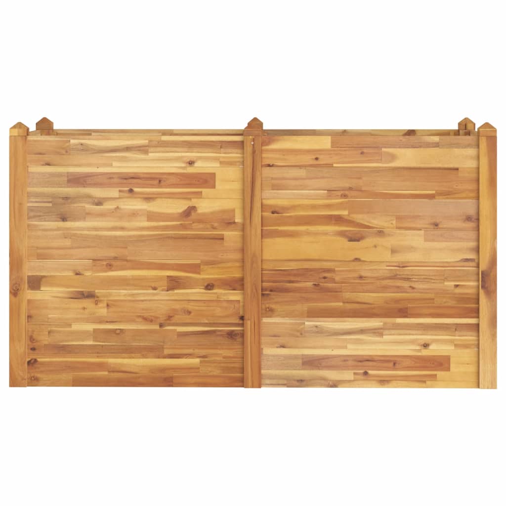 Jardinière surélevée 160x60x84 cm en bois d'acacia massif