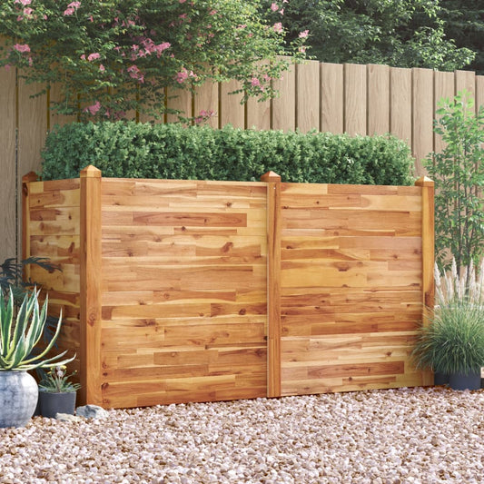 Jardinière surélevée 160x60x84 cm en bois d'acacia massif