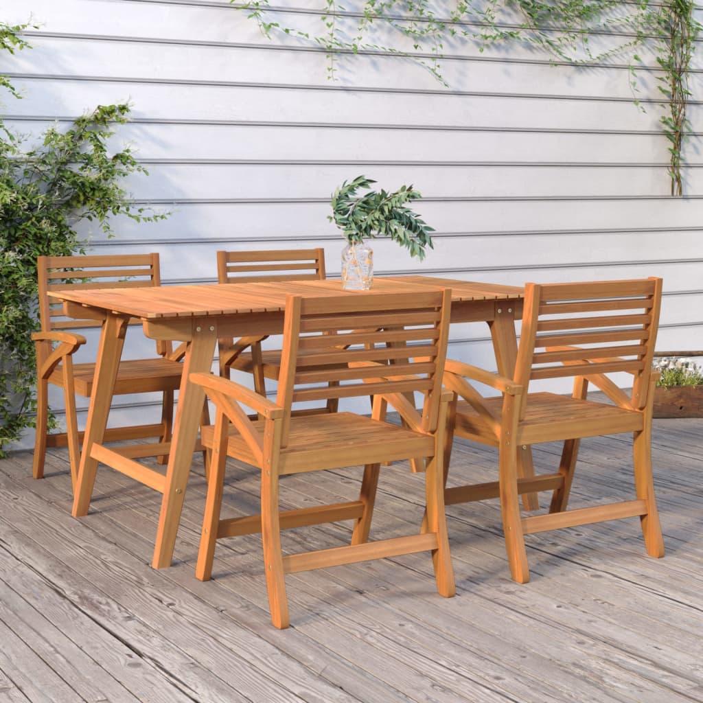 Gartenstühle 4 Stk. 58x58x87 cm Massivholz Akazie