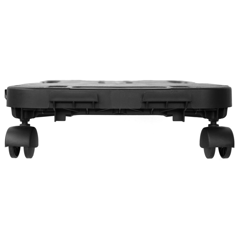 Transportroller 3 Stk. Schwarz Polypropylen 200 kg