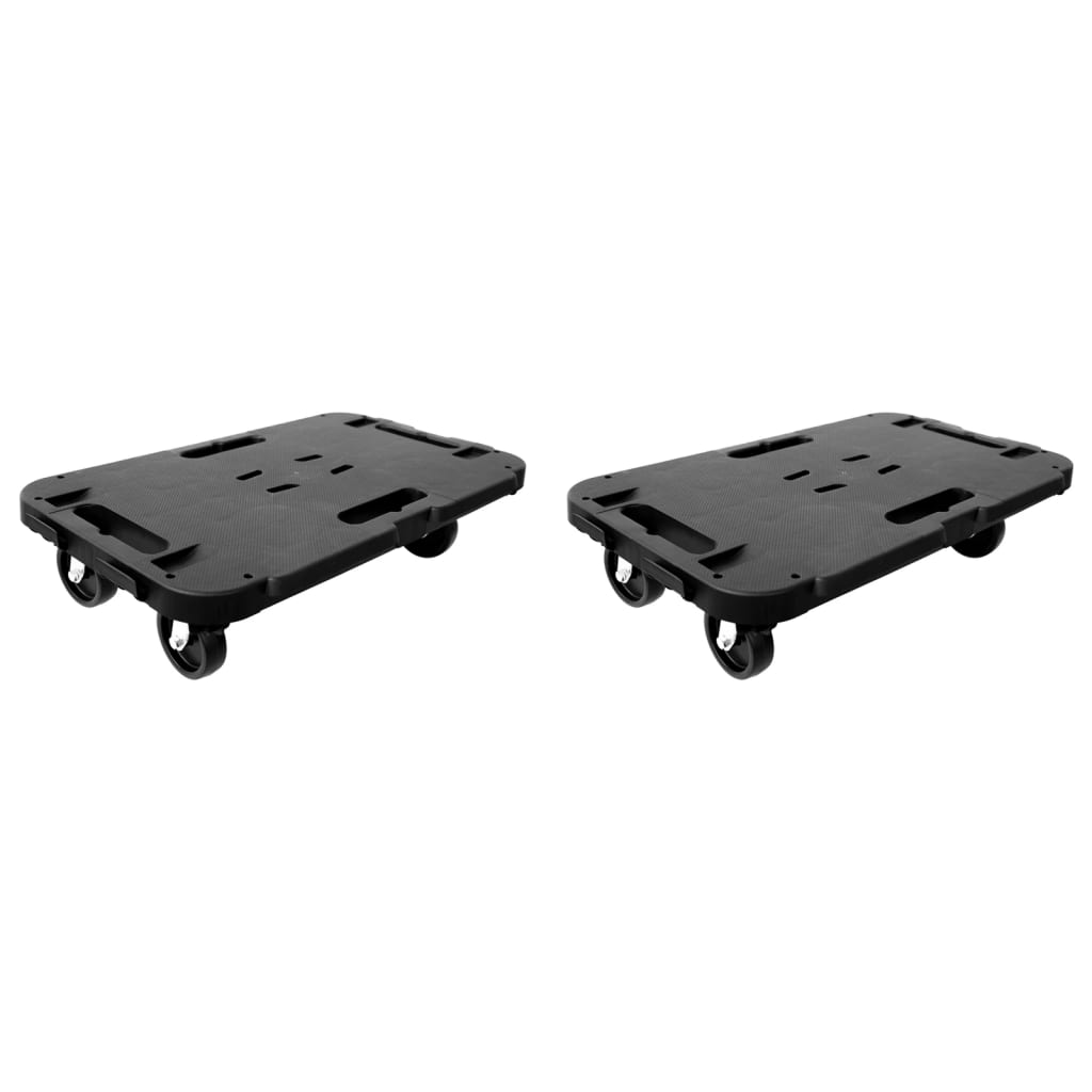 Transportroller 2 Stk. Schwarz Polypropylen 300 kg