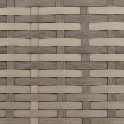 Gartensessel Verstellbar mit Kissen Hellbraun Poly Rattan
