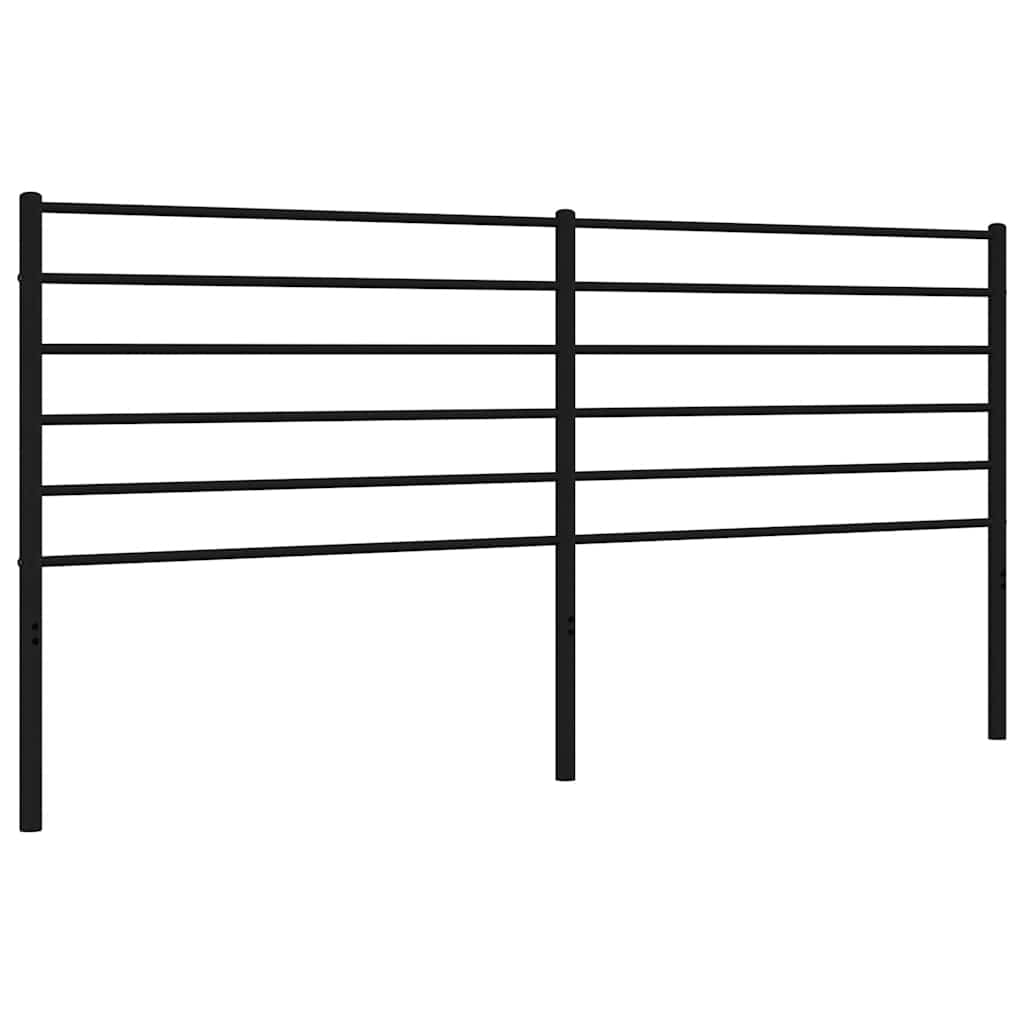 Ersatz-Kopfteil Metall Schwarz 180 cm