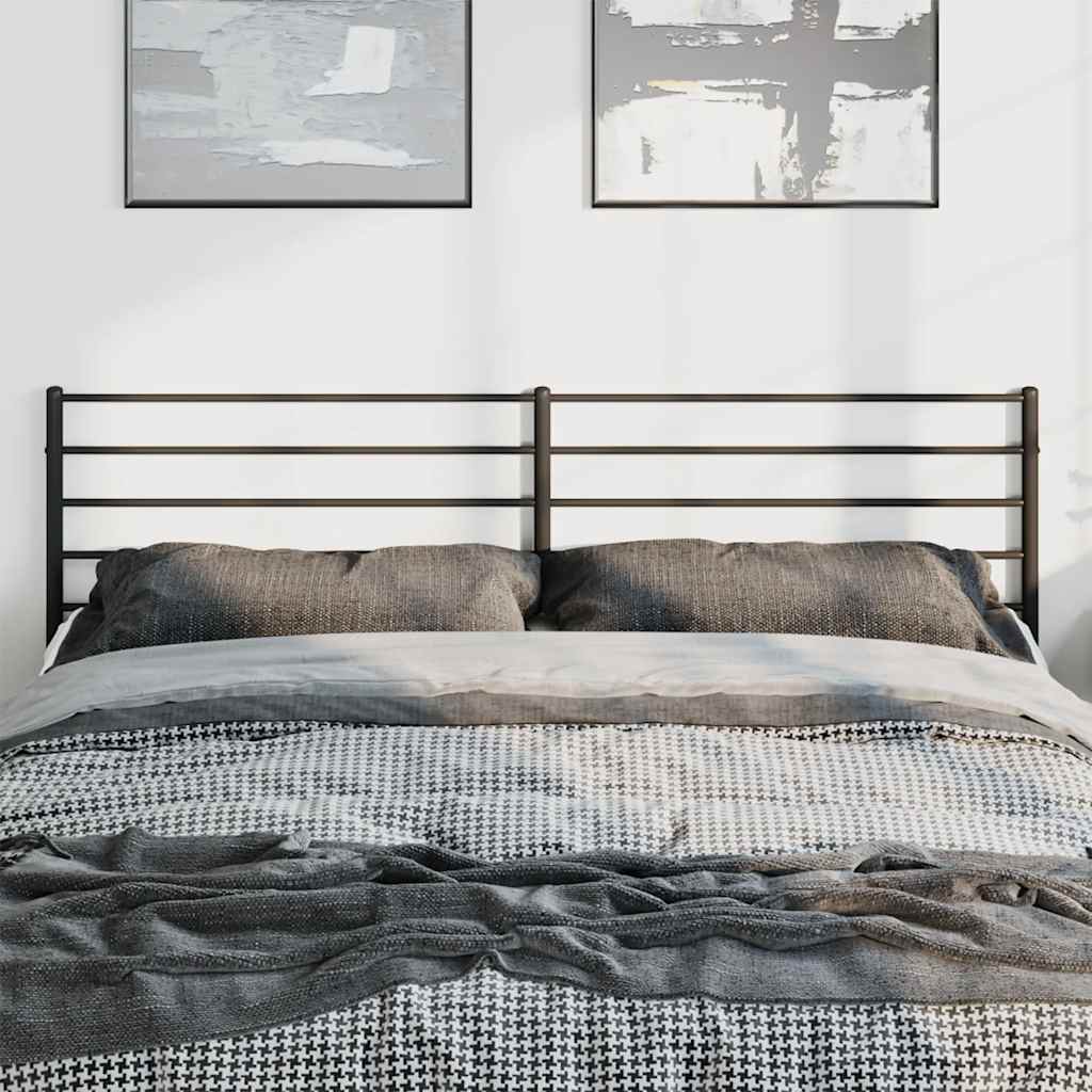 Ersatz-Kopfteil Metall Schwarz 180 cm