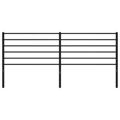 Ersatz-Kopfteil Metall Schwarz 180 cm