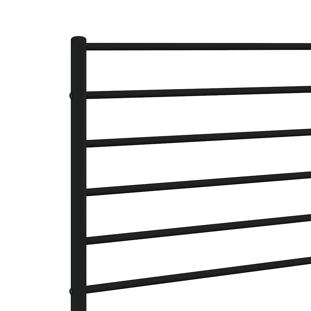 Ersatz-Kopfteil Metall Schwarz 180 cm