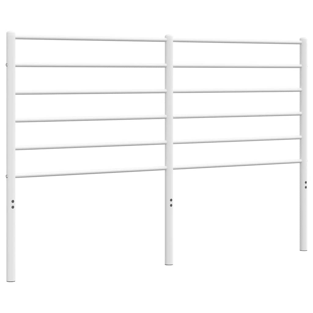 Ersatz-Kopfteil Metall Weiß 160 cm