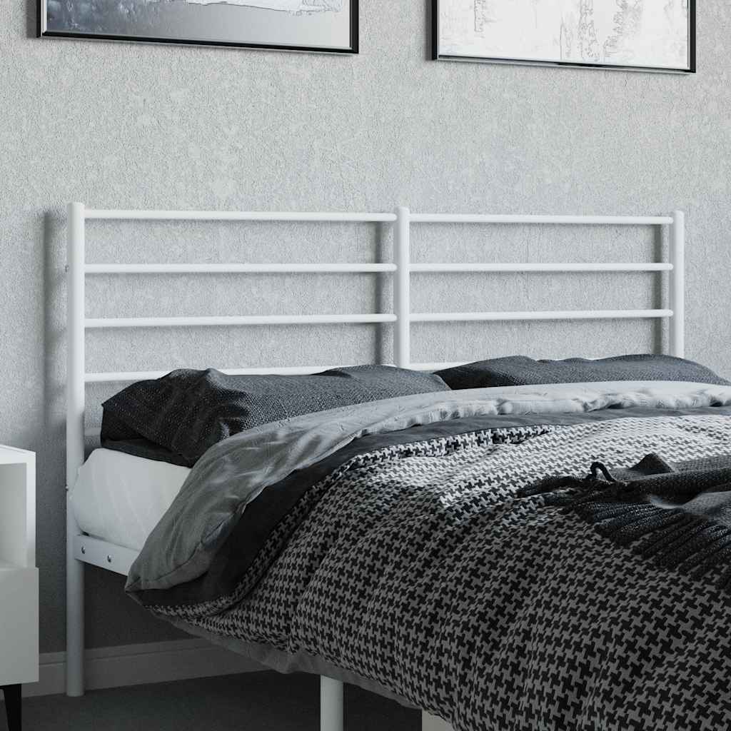 Ersatz-Kopfteil Metall Weiß 160 cm