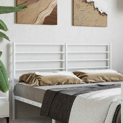 Ersatz-Kopfteil Metall Weiß 160 cm