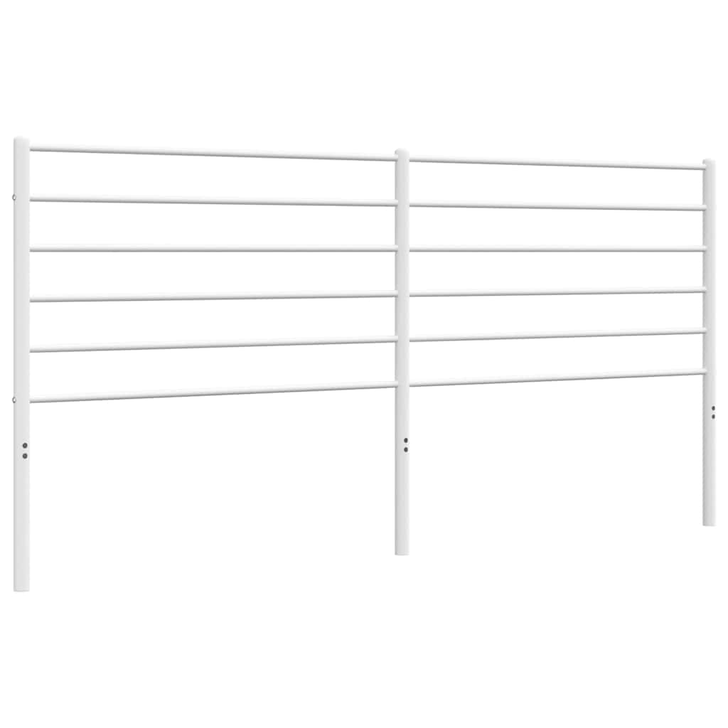 Ersatz-Kopfteil Metall Weiß 193 cm