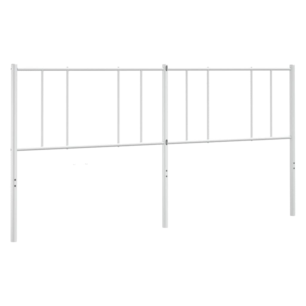Ersatz-Kopfteil Metall Weiß 180 cm