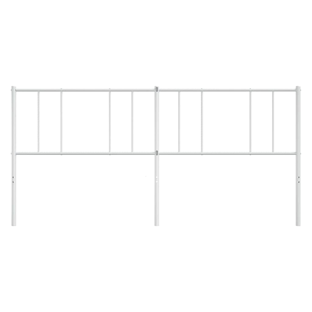 Ersatz-Kopfteil Metall Weiß 180 cm