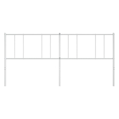 Ersatz-Kopfteil Metall Weiß 180 cm