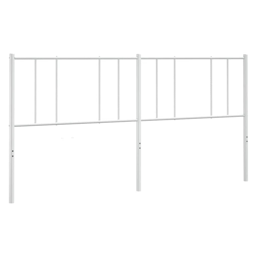 Ersatz-Kopfteil Metall Weiß 180 cm