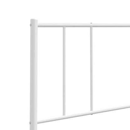 Ersatz-Kopfteil Metall Weiß 180 cm