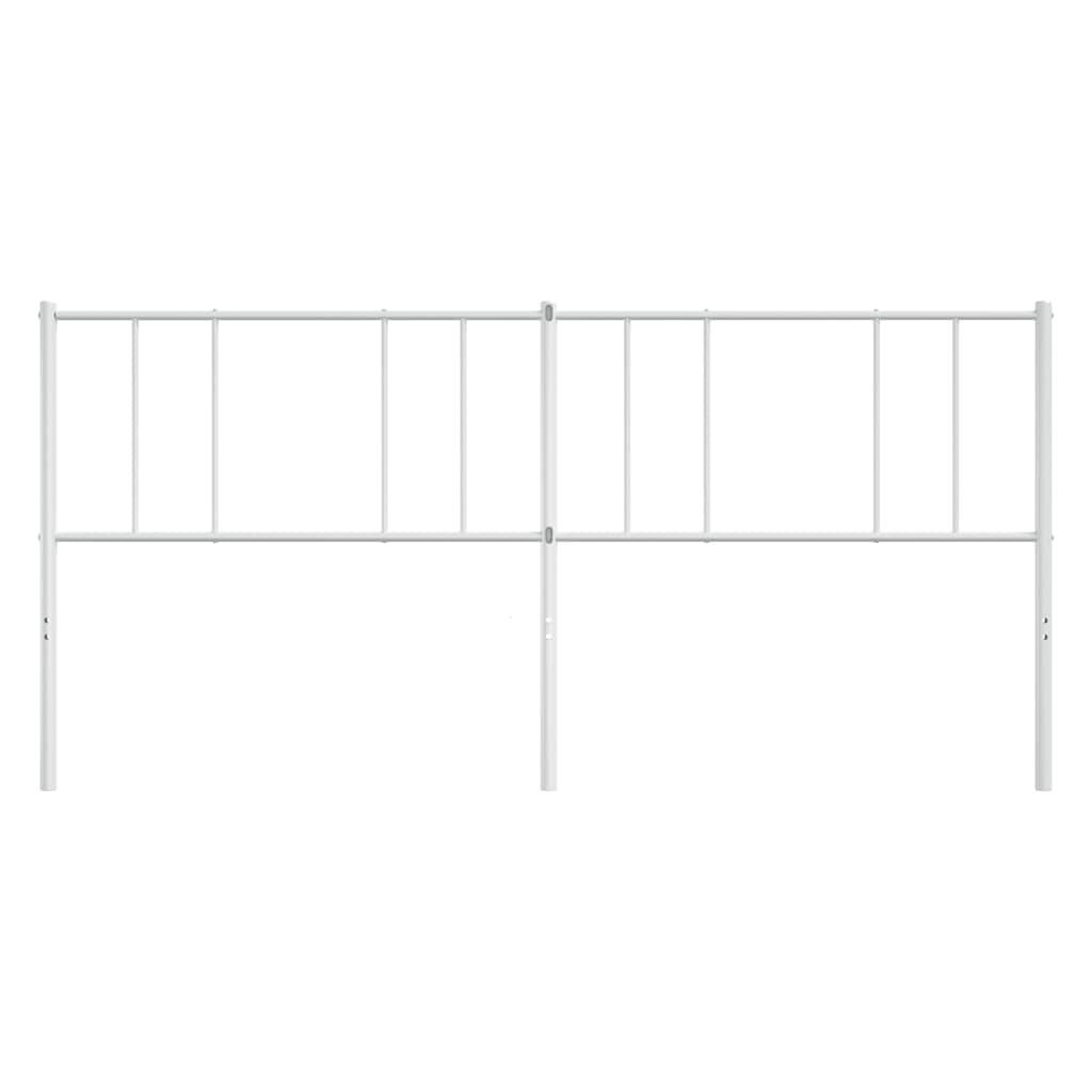 Ersatz-Kopfteil Metall Weiß 193 cm