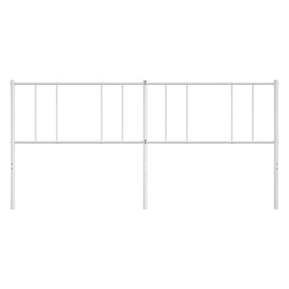 Ersatz-Kopfteil Metall Weiß 193 cm