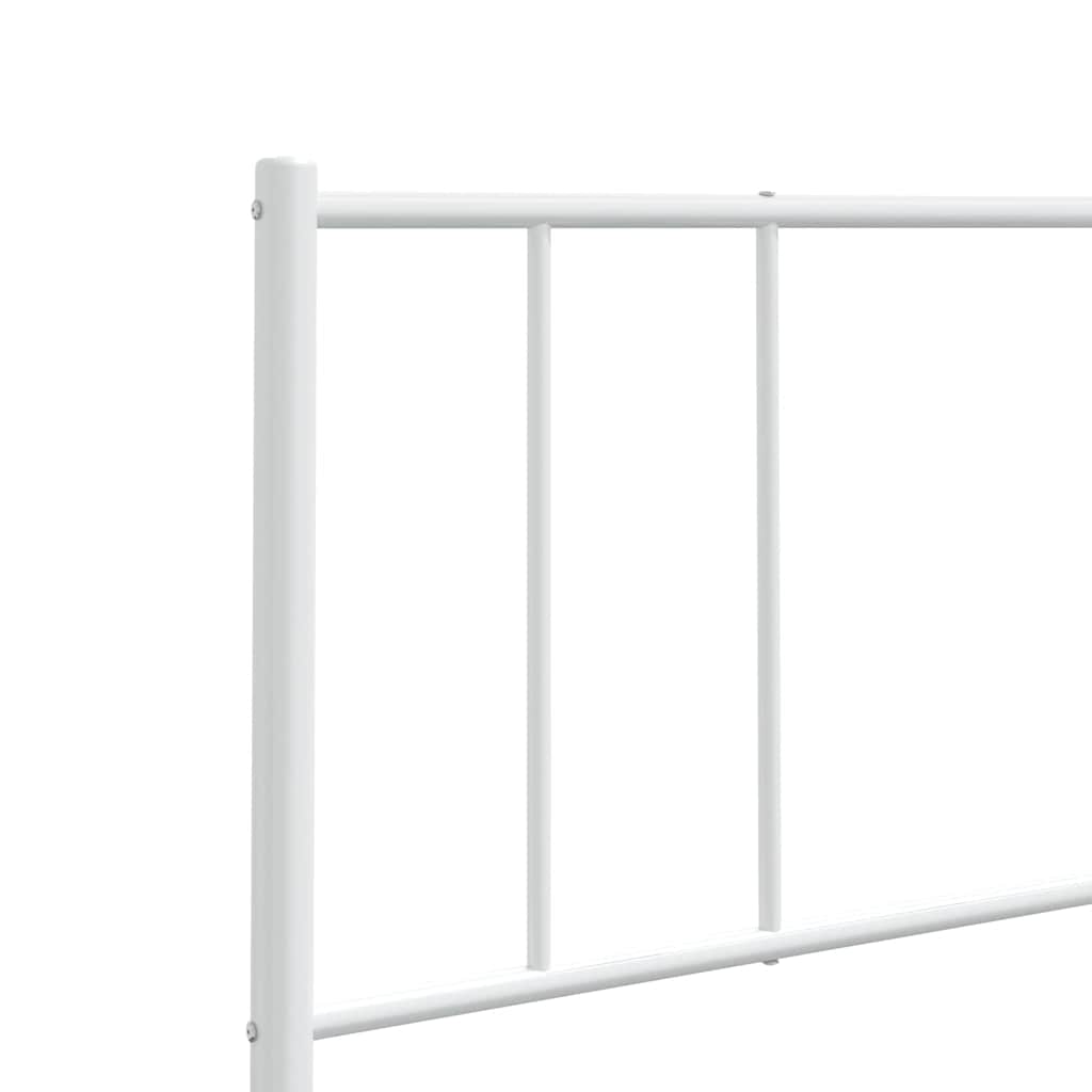 Ersatz-Kopfteil Metall Weiß 193 cm