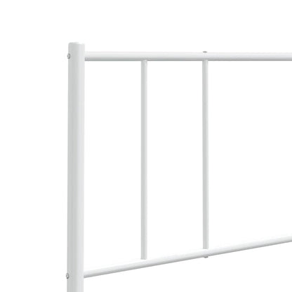 Ersatz-Kopfteil Metall Weiß 193 cm