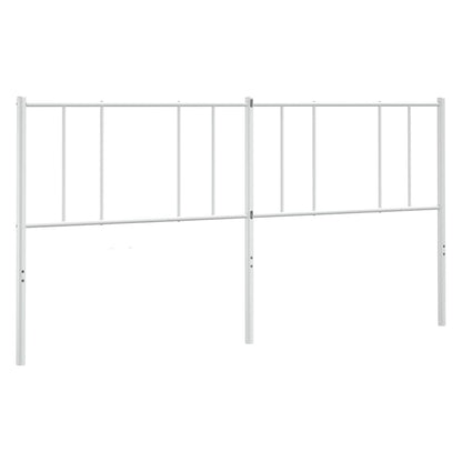 Ersatz-Kopfteil Metall Weiß 200 cm