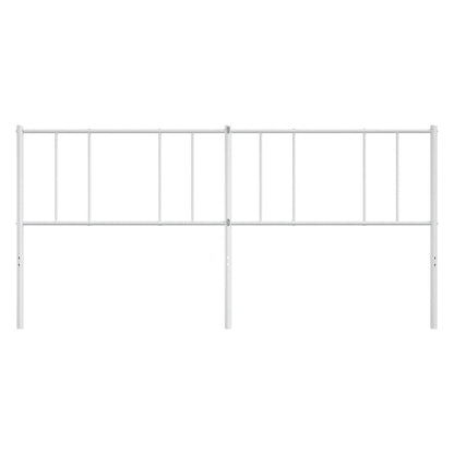 Ersatz-Kopfteil Metall Weiß 200 cm