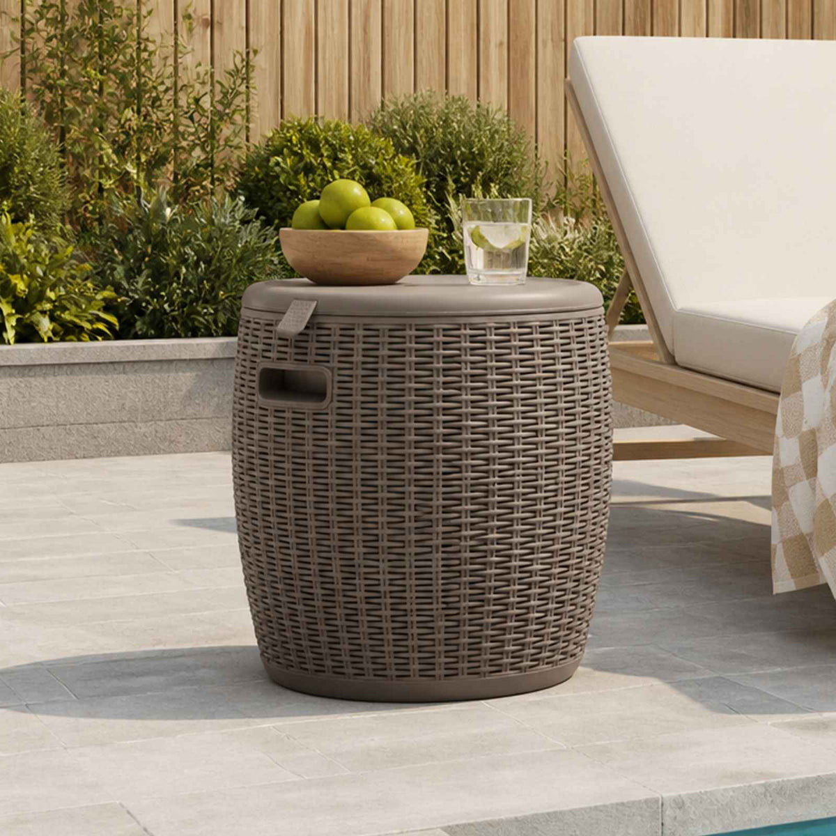 4-in-1 Gartenbox Hellbraun Polypropylen