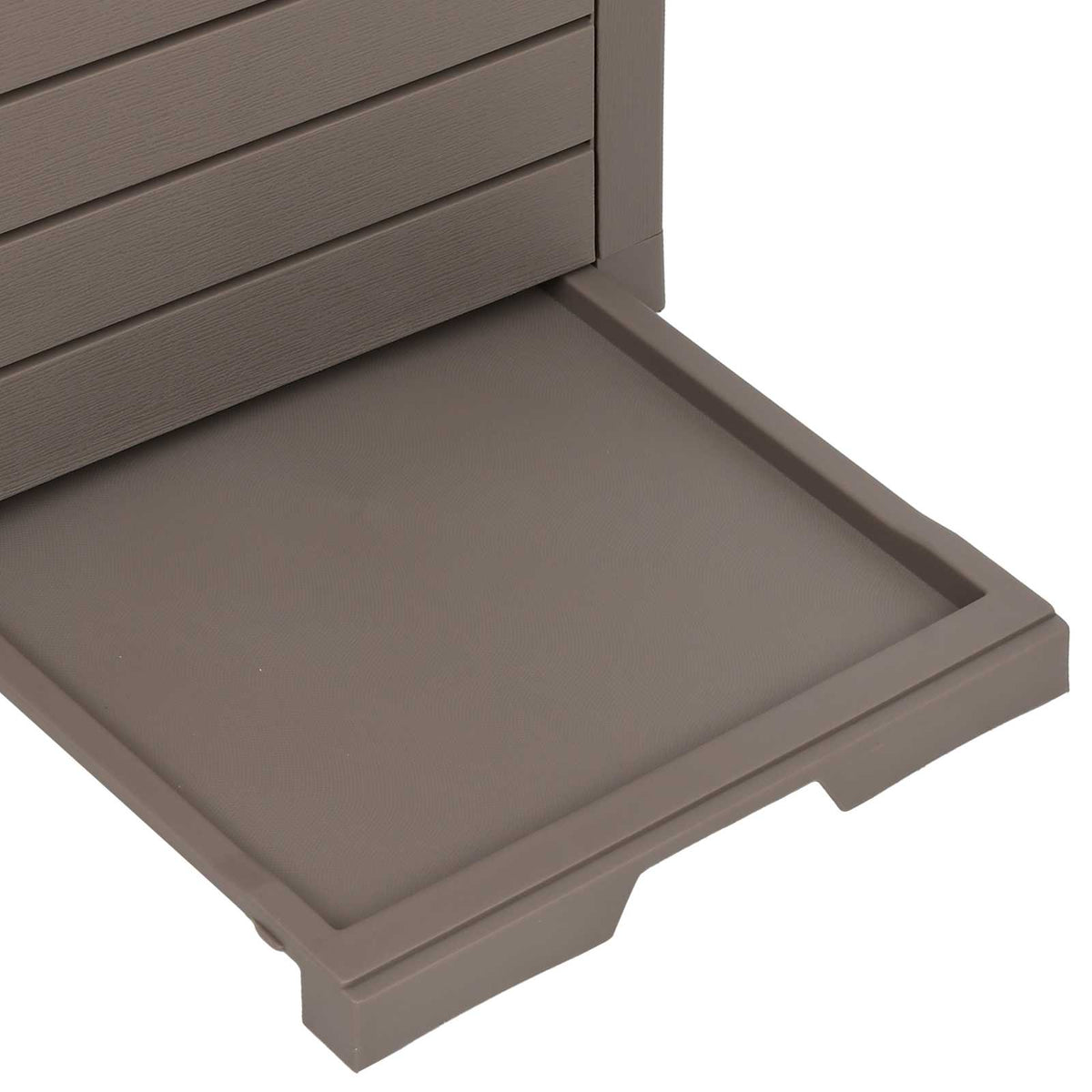 Outdoor-Mülltonne Hellbraun 41x41x86 cm Polypropylen