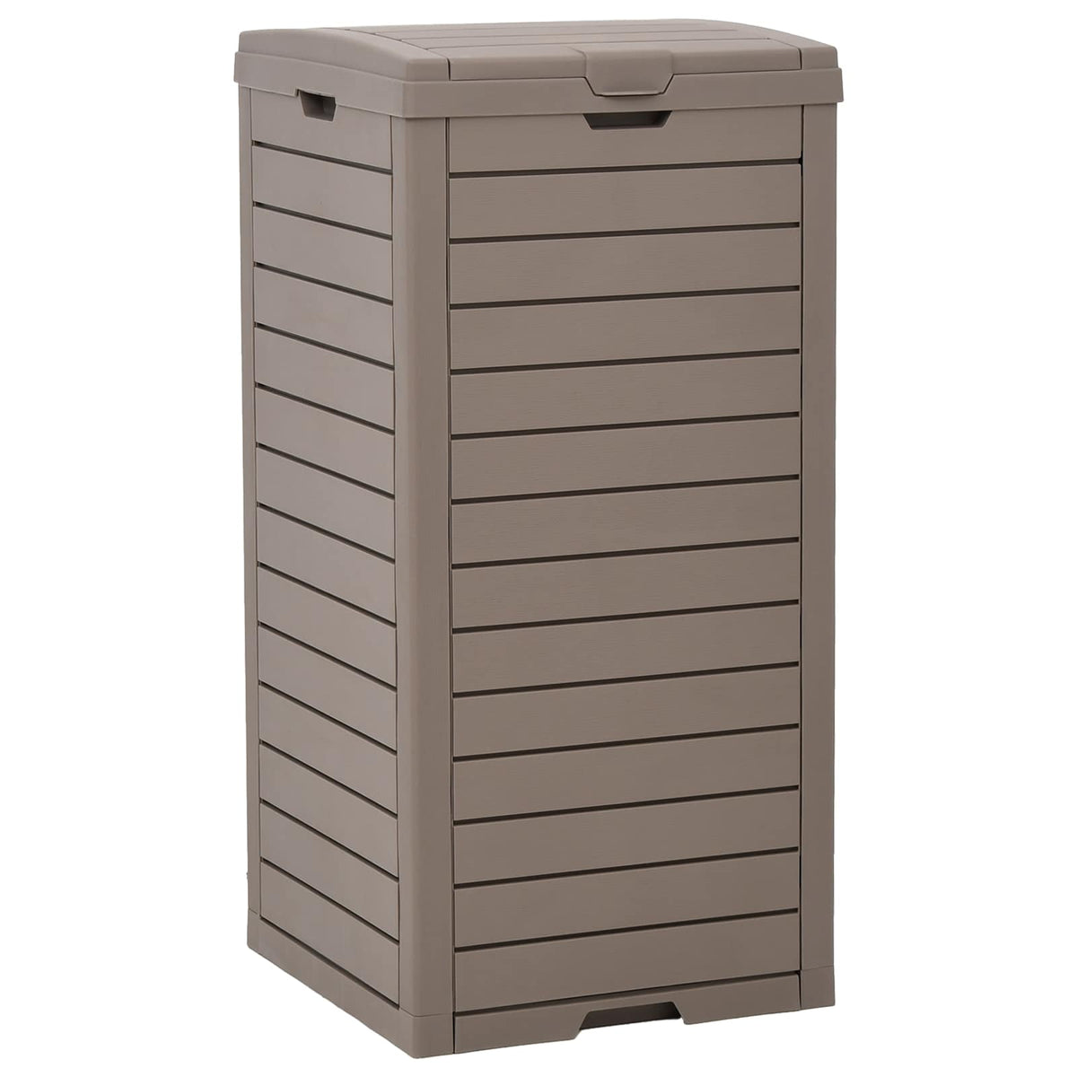 Outdoor-Mülltonne Hellbraun 41x41x86 cm Polypropylen
