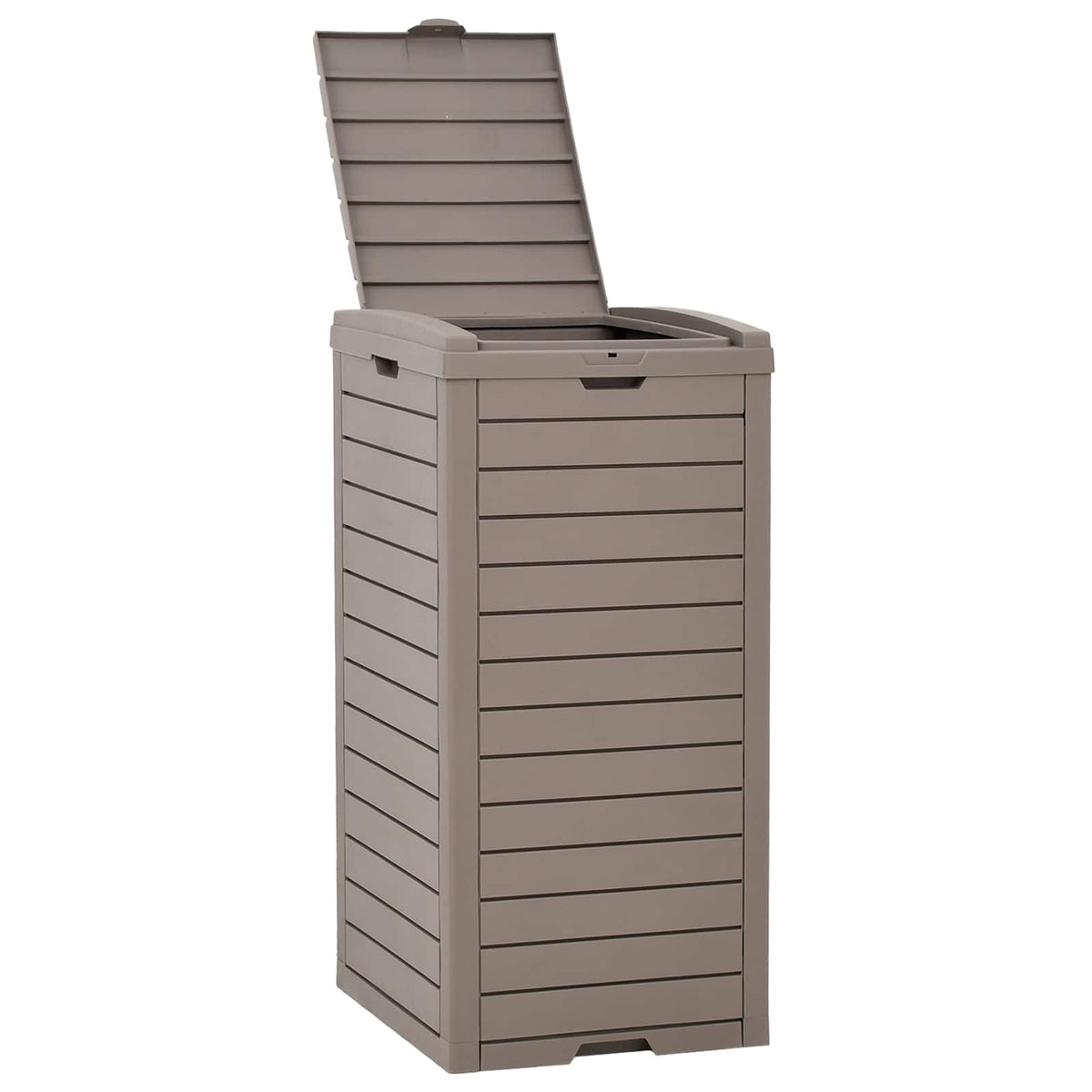 Outdoor-Mülltonne Hellbraun 41x41x86 cm Polypropylen