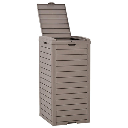 Outdoor-Mülltonne Hellbraun 41x41x86 cm Polypropylen