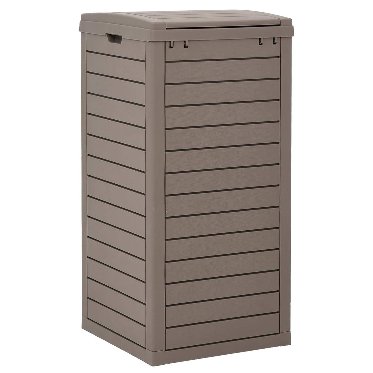 Outdoor-Mülltonne Hellbraun 41x41x86 cm Polypropylen
