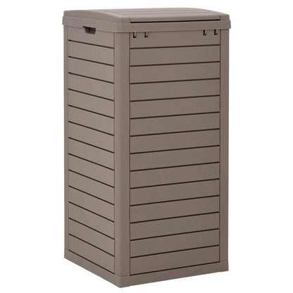 Outdoor-Mülltonne Hellbraun 41x41x86 cm Polypropylen