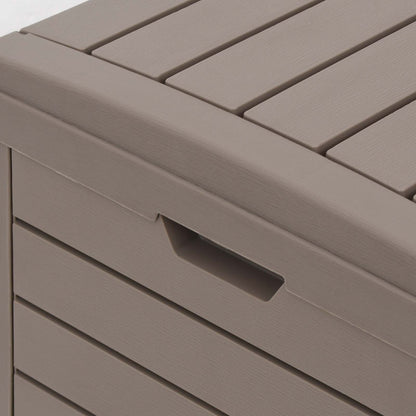 Outdoor-Mülltonne Hellbraun 78x41x86 cm Polypropylen