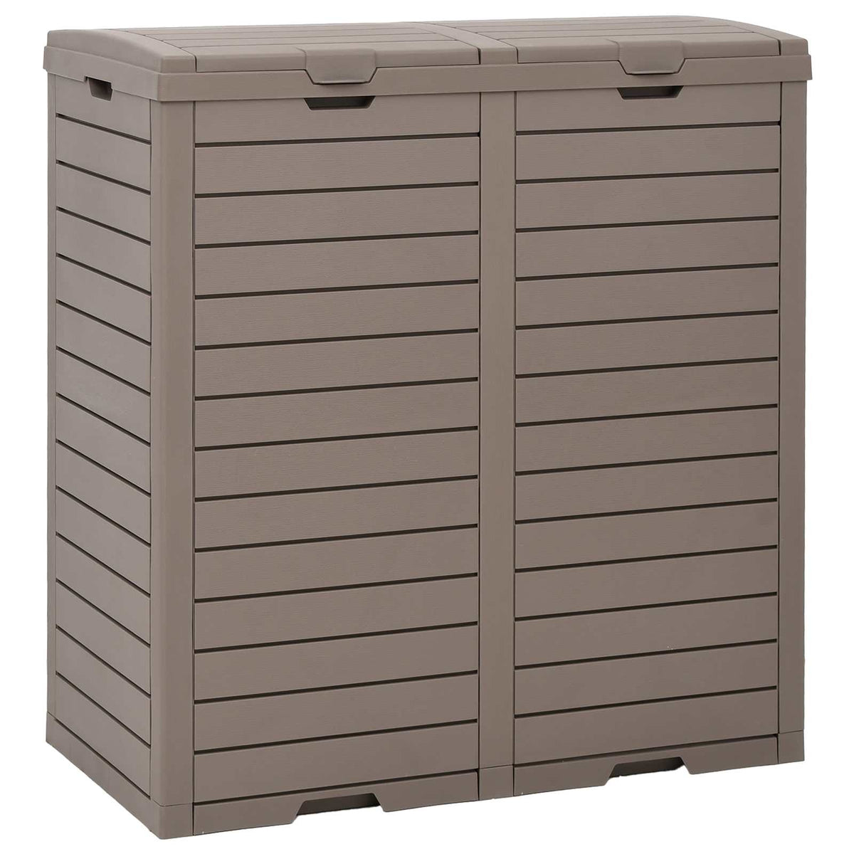 Outdoor-Mülltonne Hellbraun 78x41x86 cm Polypropylen