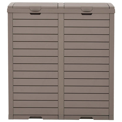 Outdoor-Mülltonne Hellbraun 78x41x86 cm Polypropylen