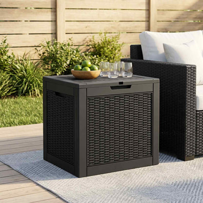 Gartenbox Schwarz 55,5x43x53 cm Polypropylen