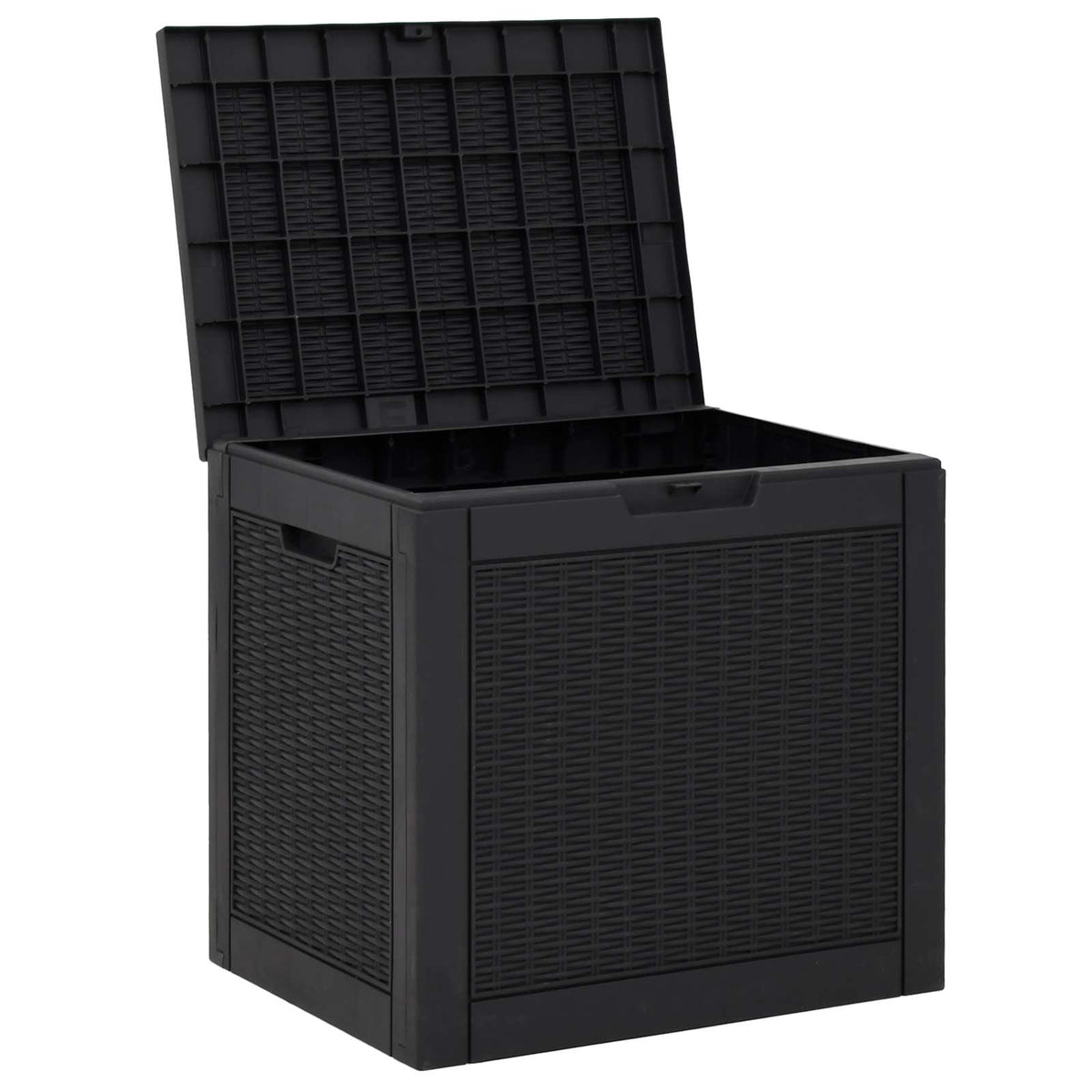 Gartenbox Schwarz 55,5x43x53 cm Polypropylen