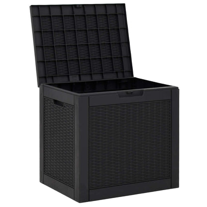 Gartenbox Schwarz 55,5x43x53 cm Polypropylen