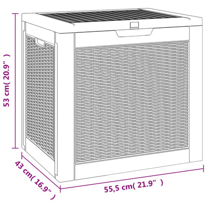 Gartenbox Hellbraun 55,5x43x53 cm Polypropylen