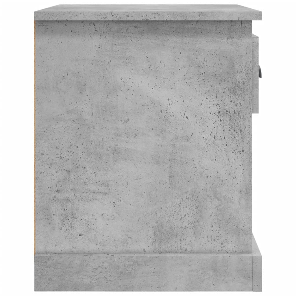 Bedside tables 2 pcs. Concrete grey 39x39x47.5 cm wood material
