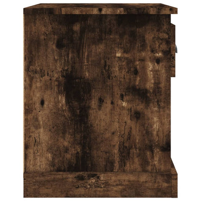 Nachttische 2 Stk. Räuchereiche 39x39x47,5 cm Holzwerkstoff