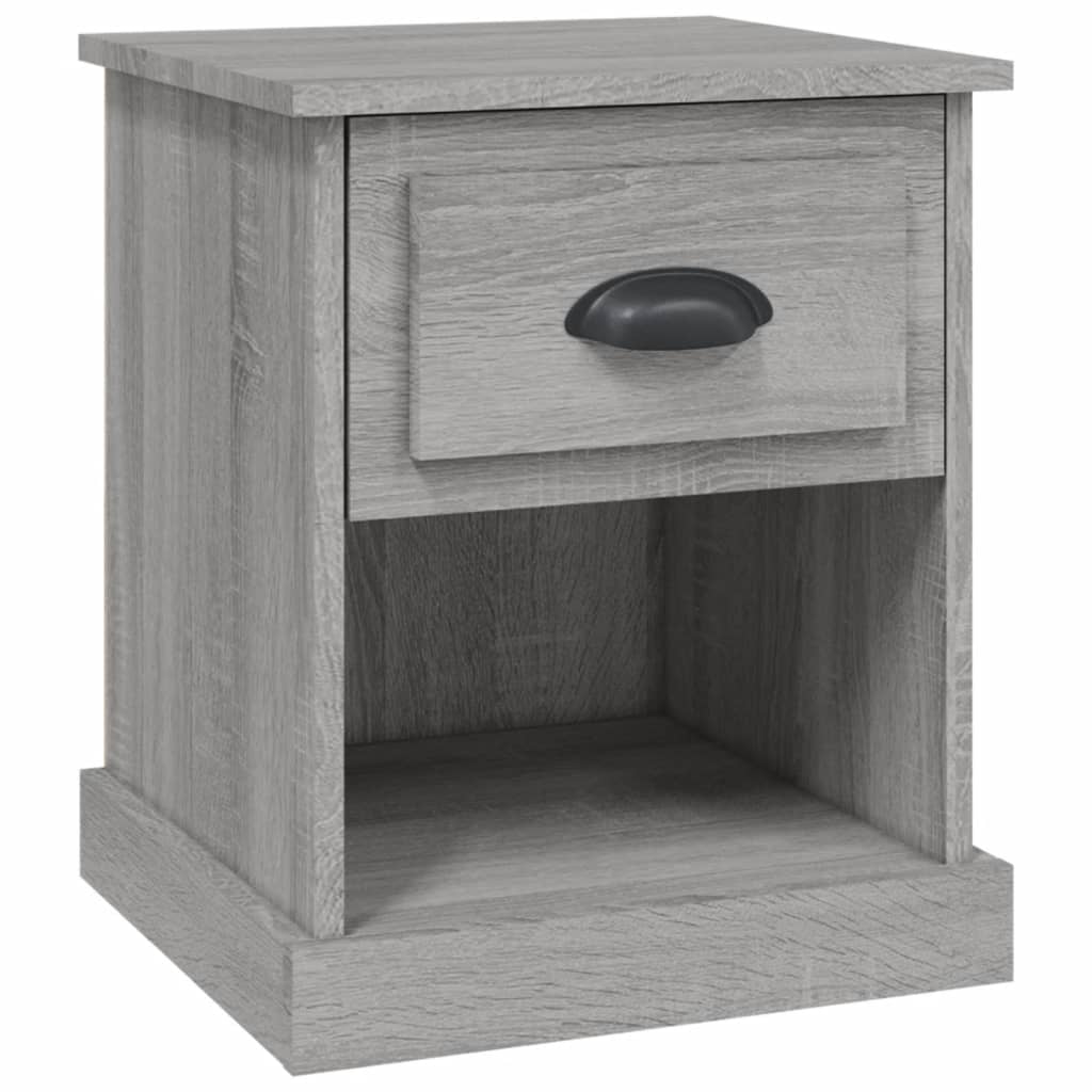 Table de chevet grise Sonoma 39x39x47,5 cm en bois