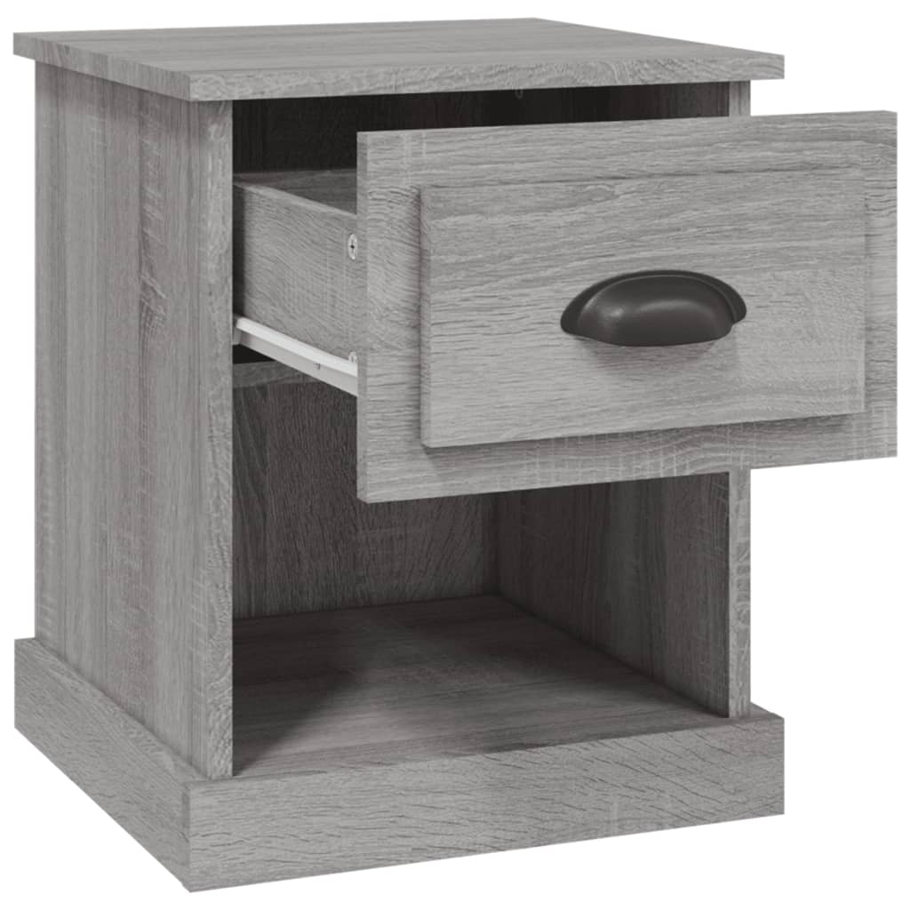 Table de chevet grise Sonoma 39x39x47,5 cm en bois