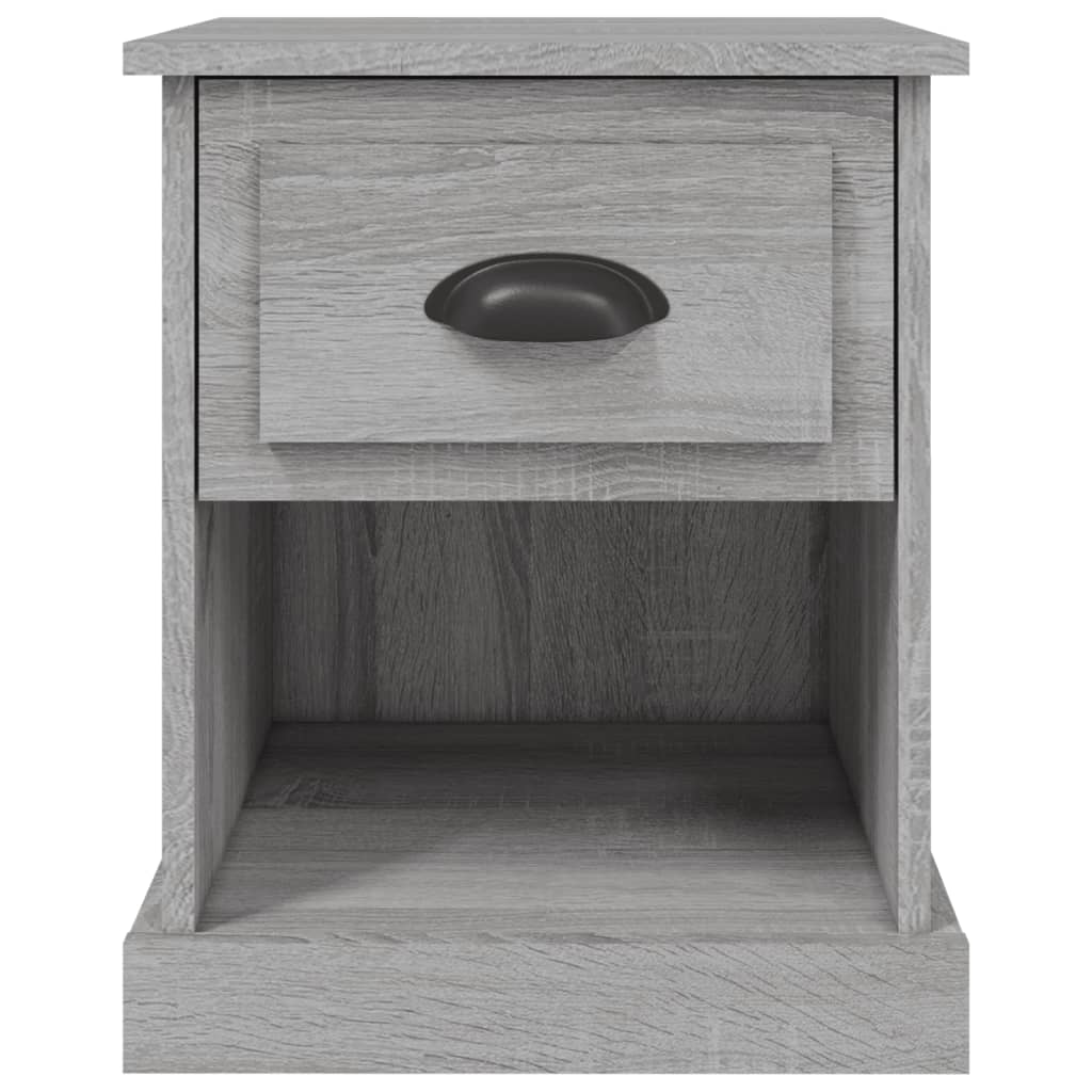 Table de chevet grise Sonoma 39x39x47,5 cm en bois