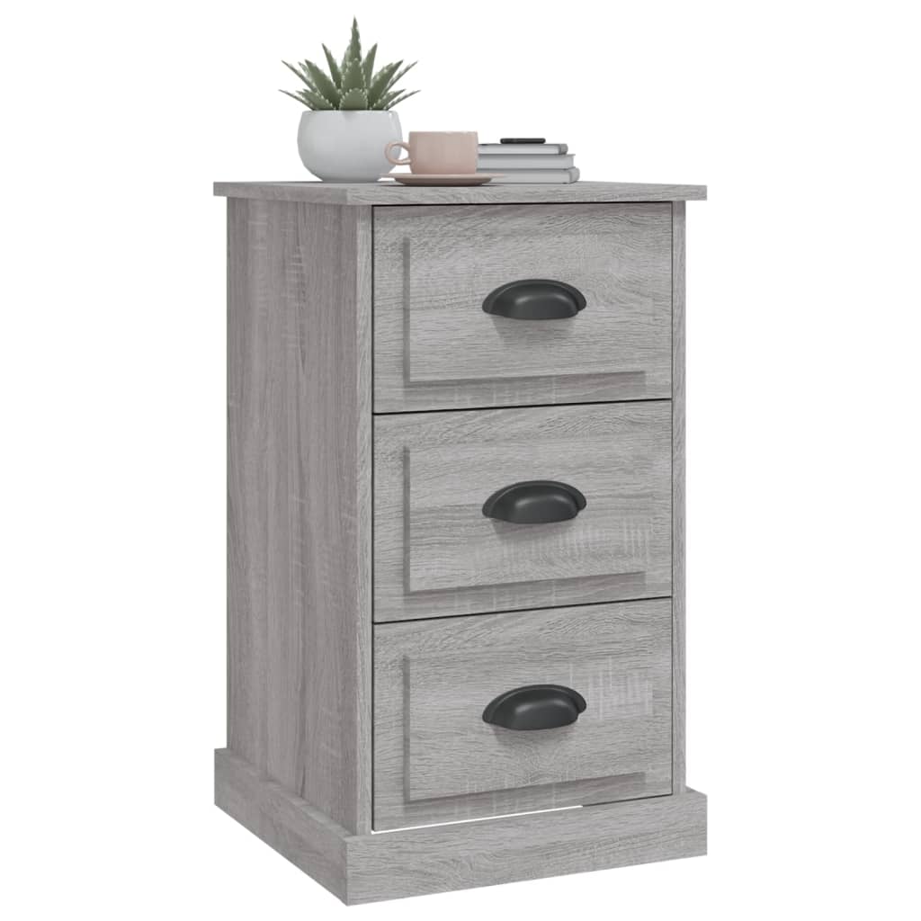 Nachttisch Grau Sonoma 39x39x67 cm Holzwerkstoff