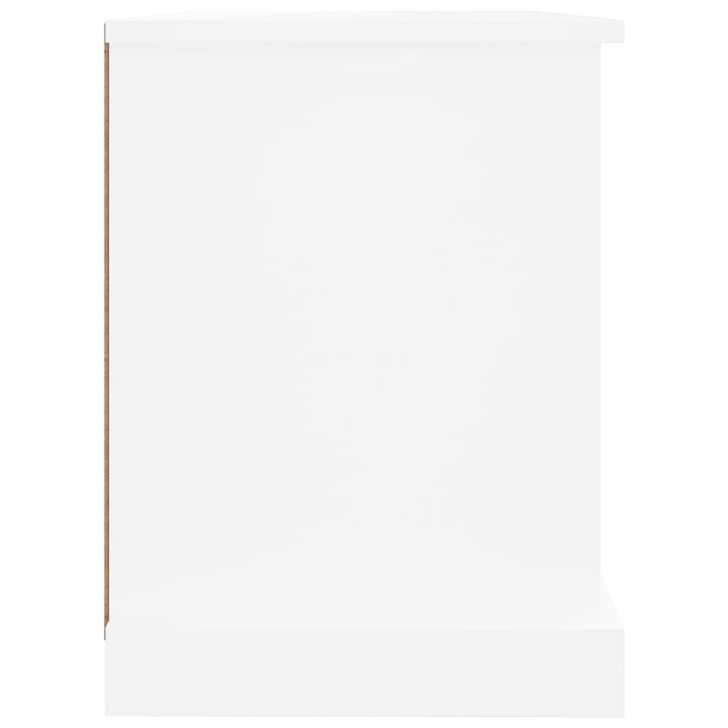 Meuble TV blanc 73x35,5x47,5 cm en bois